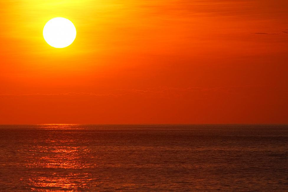 Ocaso en las galápagos